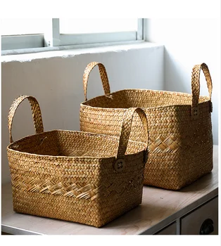 Woven Basket, Multifunctional Storage Basket, Straw Woven Portable Snack Fruit Basket, Clothing Storage Basket, Household Items
Woven Basket, Multifunctional Storage Basket, Straw Woven Portable Snack Fruit Basket, Clothing Storage Basket, Household Items