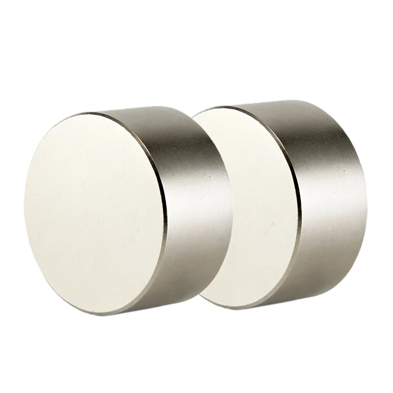 

ELEG-2Pcs Neodymium Magnet N52 40X20 Mm Super Strong Round Rare Earth Powerful Ndfeb Gallium Metal Magnetic Speaker