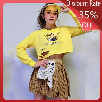 New Jazz Dance Costumes DJ DS Hip Hop Costumes Loose Yellow Sweatshirt Modern Dance Costume Stage Costumes Rave Outfits DQS3455
New Jazz Dance Costumes DJ DS Hip Hop Costumes Loose Yellow Sweatshirt Modern Dance Costume Stage Costumes Rave Outfits DQS3455