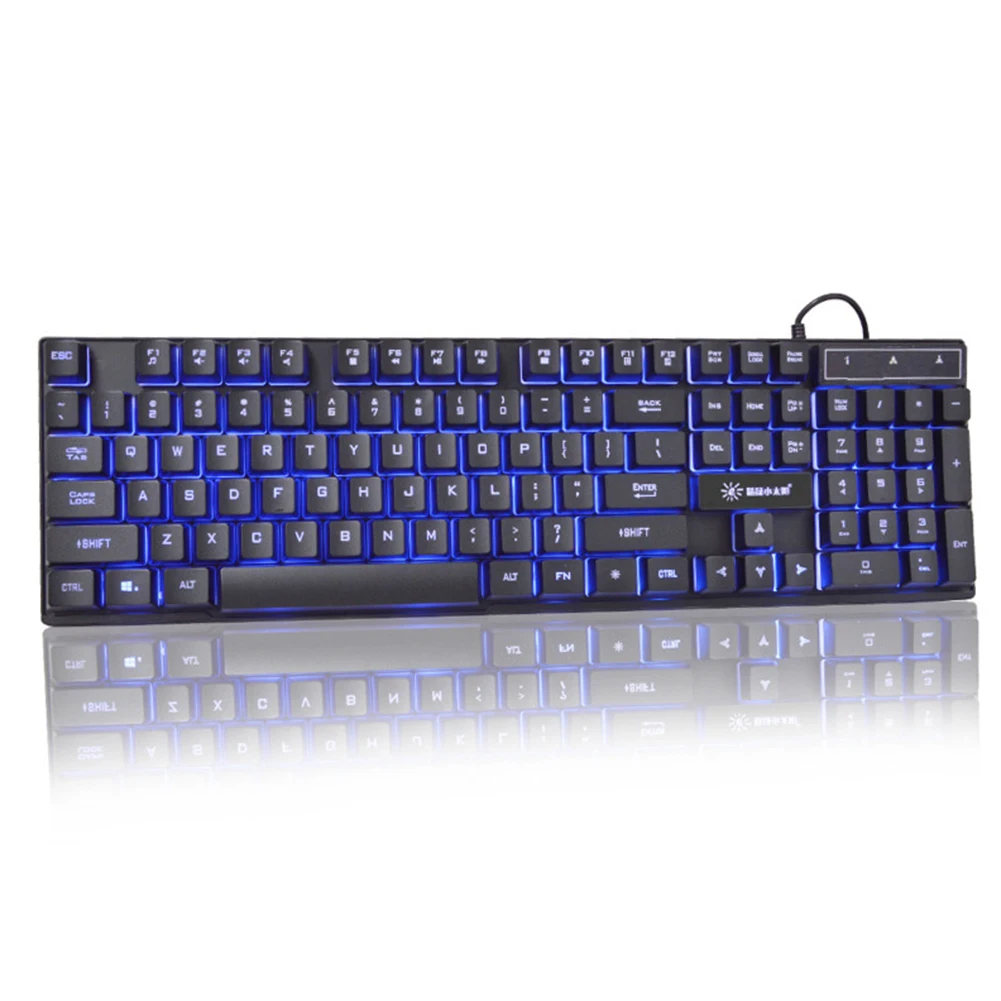 104 Keys USB Wired Illuminated Backlit Accessories Desktop PC Colorful Anti-skid Rainbow Professional Mechanical Gaming Keyboard
104 Keys USB Wired Illuminated Backlit Accessories Desktop PC Colorful Anti-skid Rainbow Professional Mechanical Gaming Keyboard