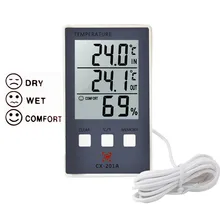 Digital Thermometer Hygrometer Indoor Outdoor Temperature Humidity Meter C/F LCD Display Sensor Probe Weather Station
Digital Thermometer Hygrometer Indoor Outdoor Temperature Humidity Meter C/F LCD Display Sensor Probe Weather Station