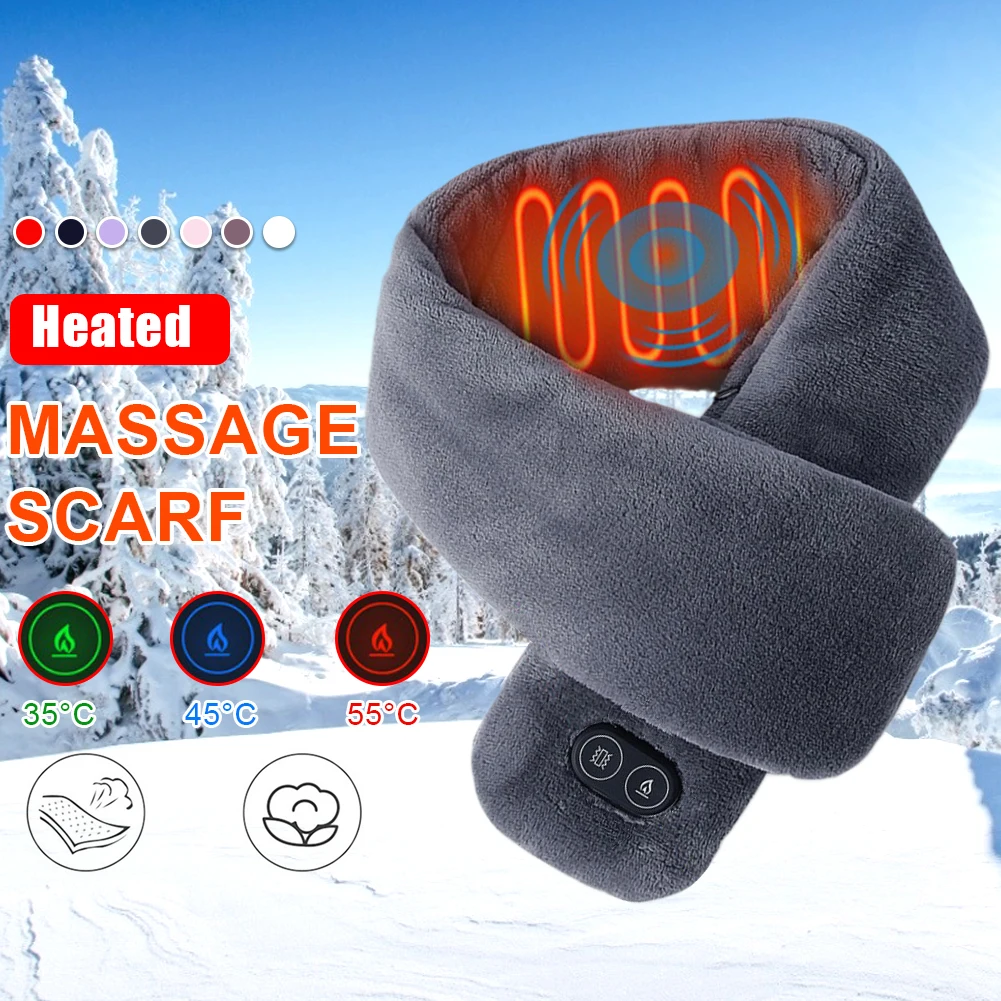 USB Heated Men And Women Winter Scarf Shawl Foreign Trade Smart Heating Solid Color Vibration Massage Scarf
USB Heated Men And Women Winter Scarf Shawl Foreign Trade Smart Heating Solid Color Vibration Massage Scarf