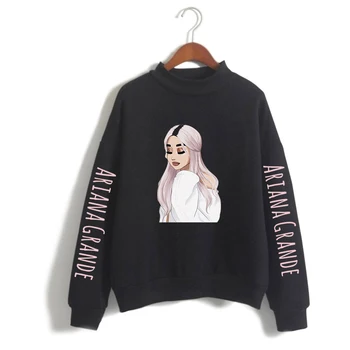 New Ariana Grande high-necked Hoodie Sweatshirt Women Winter Fashion Casual turtleneck Sweatshirt Pertty Pullover Clothes
New Ariana Grande high-necked Hoodie Sweatshirt Women Winter Fashion Casual turtleneck Sweatshirt Pertty Pullover Clothes