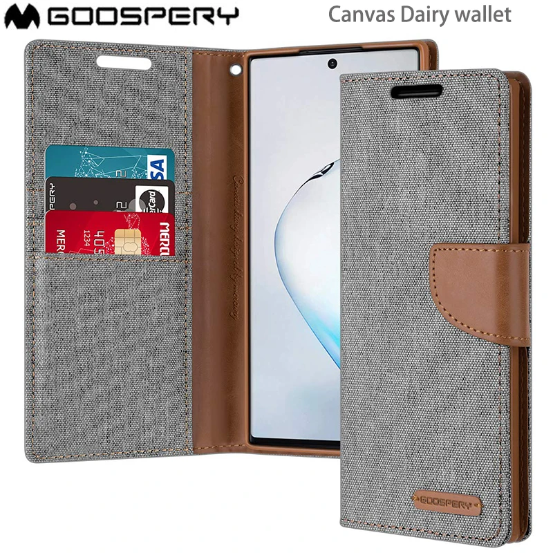 Mercury GOOSPERY Canvas Diary Media Stand Cover with Card Pocket holder Denim Wallet Case For Samsung Galaxy note 10 Plus 10+
Mercury GOOSPERY Canvas Diary Media Stand Cover with Card Pocket holder Denim Wallet Case For Samsung Galaxy note 10 Plus 10+