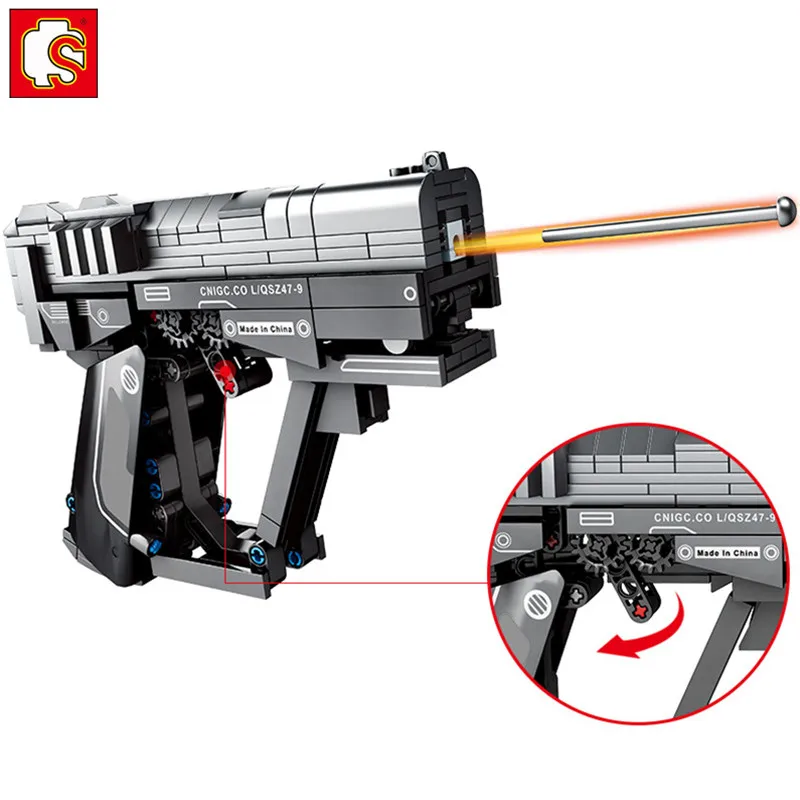 364PCS Technic Wandering Earth Signal Gun Military Building Blocks Sets DIY Shooting Game Kit Bricks City Kids Toys Sembo Block
364PCS Technic Wandering Earth Signal Gun Military Building Blocks Sets DIY Shooting Game Kit Bricks City Kids Toys Sembo Block