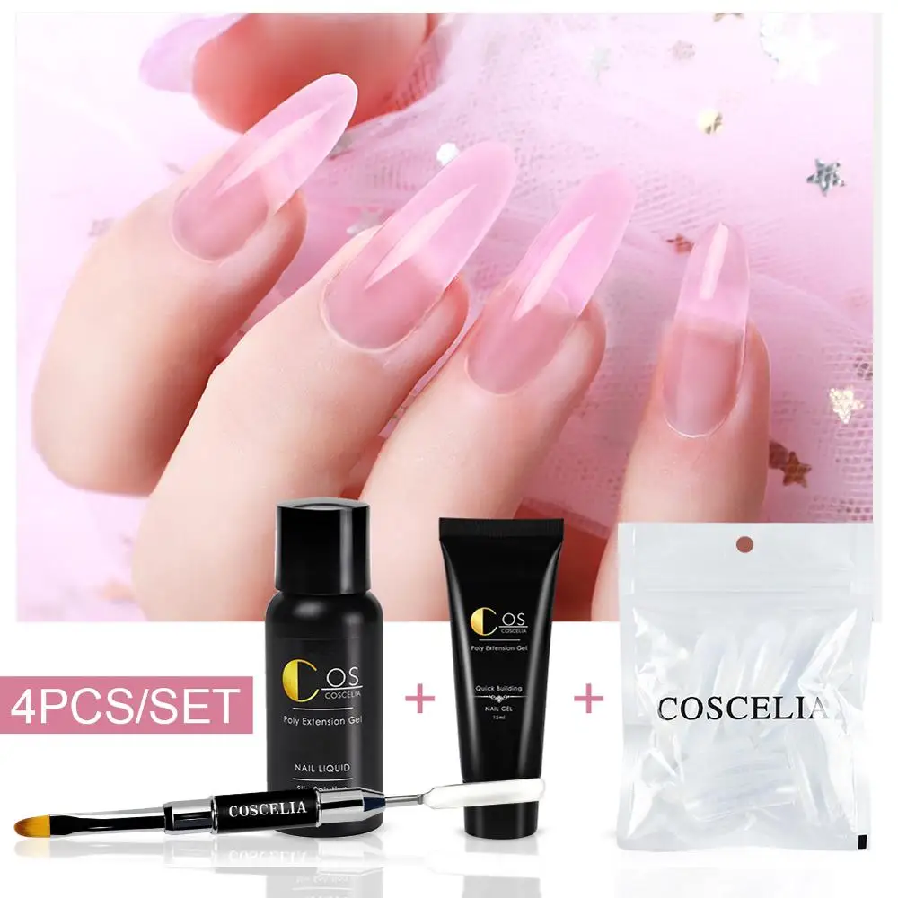 COSCELIA Poly Extention Gel Set LED UV Gel Varnish Nail Polish Art Kit Quick Building For Nails Extensions Jelly Gel
COSCELIA Poly Extention Gel Set LED UV Gel Varnish Nail Polish Art Kit Quick Building For Nails Extensions Jelly Gel