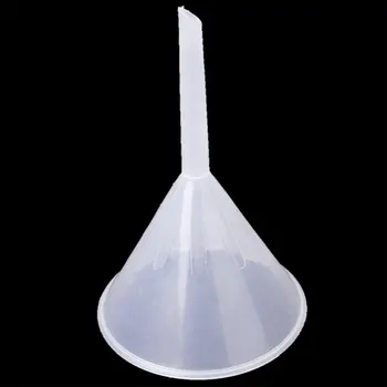 

1pc 90ml Height: Approx. 13.8cm Mouth Diameter: Approx. 9cm Mouth Dia Laboratory Clear White Plastic Filter Funnel