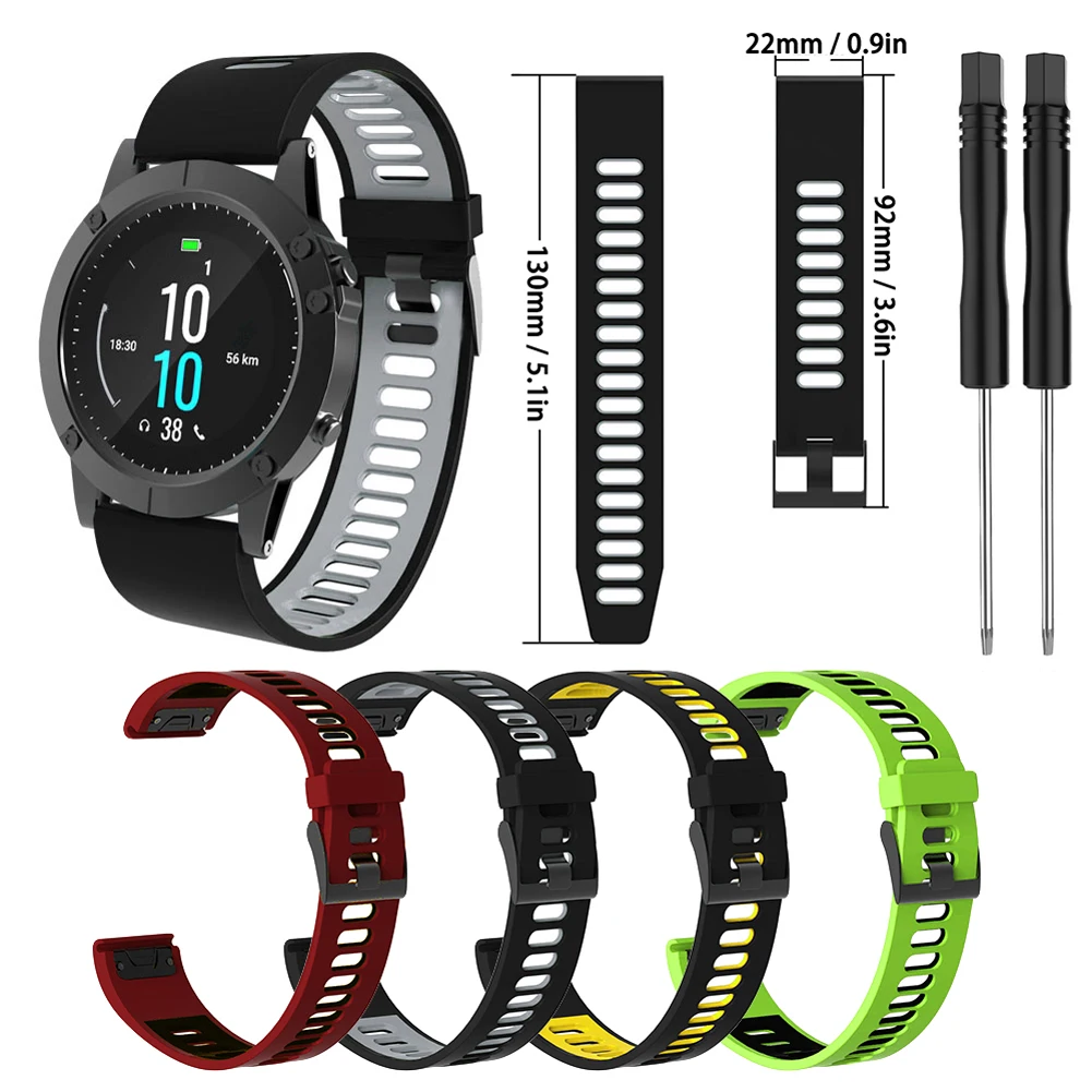 Dual 22mm Watch Band Strap For Garmin Fenix5/5Plus Forerunner 935 Fenix 6 Strong And Sturdy Moderate Softness Toughness
Dual 22mm Watch Band Strap For Garmin Fenix5/5Plus Forerunner 935 Fenix 6 Strong And Sturdy Moderate Softness Toughness