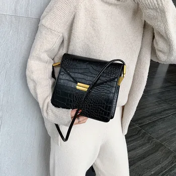Fashion Shoulder Bags For Women Crocodile Leather Square Bag Brand Mini Designer Large Capacity Totes Travel Lady Crossbody Bag
Fashion Shoulder Bags For Women Crocodile Leather Square Bag Brand Mini Designer Large Capacity Totes Travel Lady Crossbody Bag