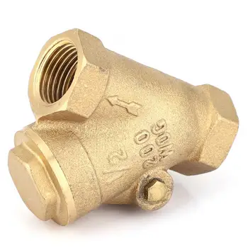 1 pcs NPT 1/2in Thread Brass Check Valve Y-Type One Way Check Valve 1.6Mpa for Water Gas
1 pcs NPT 1/2in Thread Brass Check Valve Y-Type One Way Check Valve 1.6Mpa for Water Gas