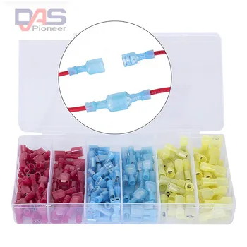 220pcs Nylon Fully Insulated Male / Female Spade Wire Crimp Quick Disconnects Wire Terminals Connector Set
220pcs Nylon Fully Insulated Male / Female Spade Wire Crimp Quick Disconnects Wire Terminals Connector Set