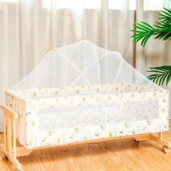 Solid Wood Baby Cradle Baby bed Independent cradle bed portable baby bed crib bed to send mosquito net
Solid Wood Baby Cradle Baby bed Independent cradle bed portable baby bed crib bed to send mosquito net