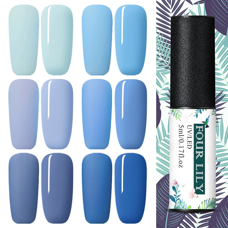 Four Lily 5ml Pure Color Gel Polish Ble Series Semi Permanent UV Gel Varnish Matte Top Coat Soak Off Nail Art Lacquer Manicure
Four Lily 5ml Pure Color Gel Polish Ble Series Semi Permanent UV Gel Varnish Matte Top Coat Soak Off Nail Art Lacquer Manicure