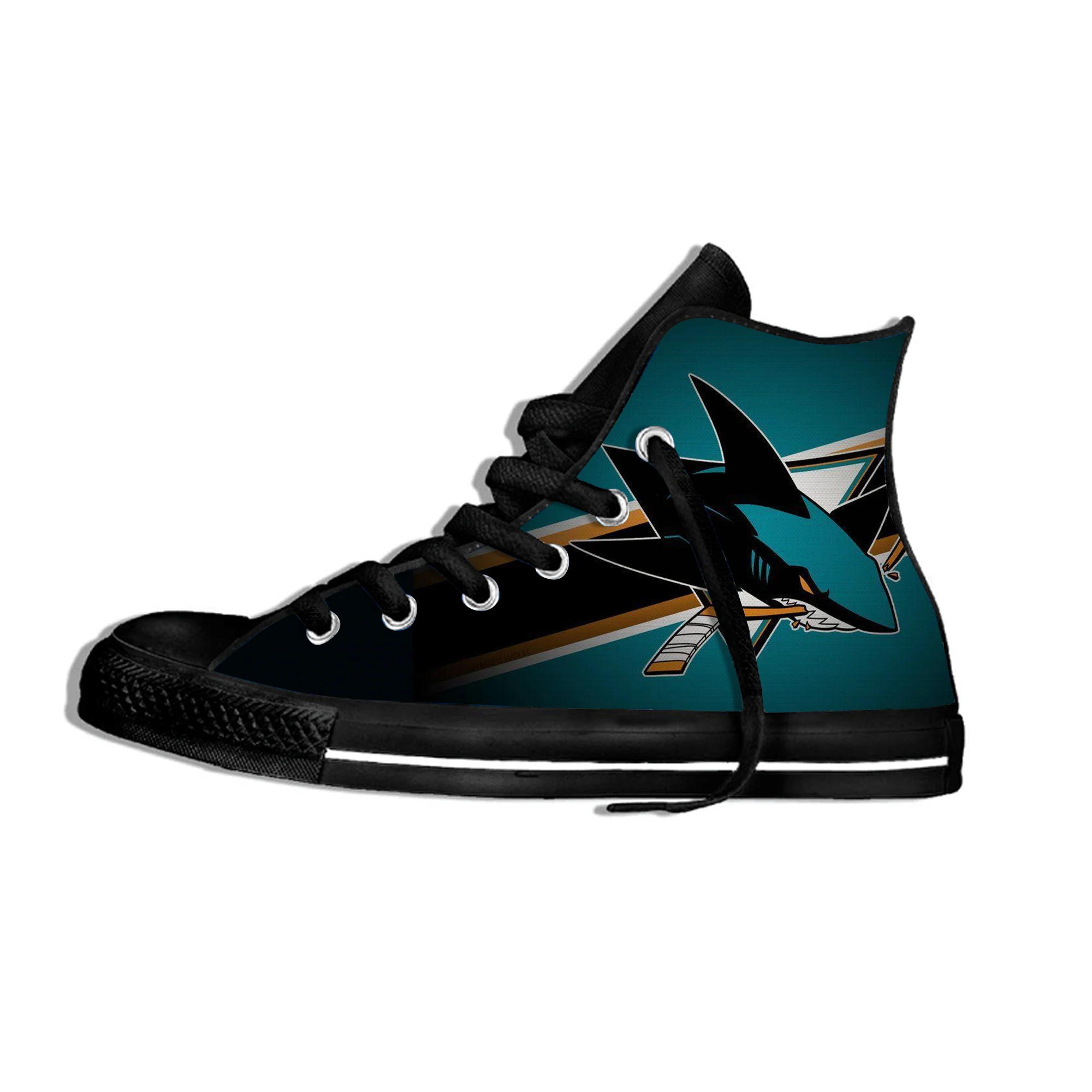 Men/Women Breathable Fashion Sneakers Sharks Lightweight High Top Shoes San Jose Ice Hockey Fans Casual Shoes Flat Canvs
Men/Women Breathable Fashion Sneakers Sharks Lightweight High Top Shoes San Jose Ice Hockey Fans Casual Shoes Flat Canvs