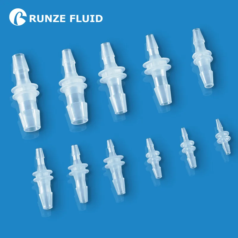 Tube Fittings Polypropylene Barbed Adapters Tiny Laboratory Connectors FDA Level Smooth Machining Peristaltic Assembly in Stock
Tube Fittings Polypropylene Barbed Adapters Tiny Laboratory Connectors FDA Level Smooth Machining Peristaltic Assembly in Stock