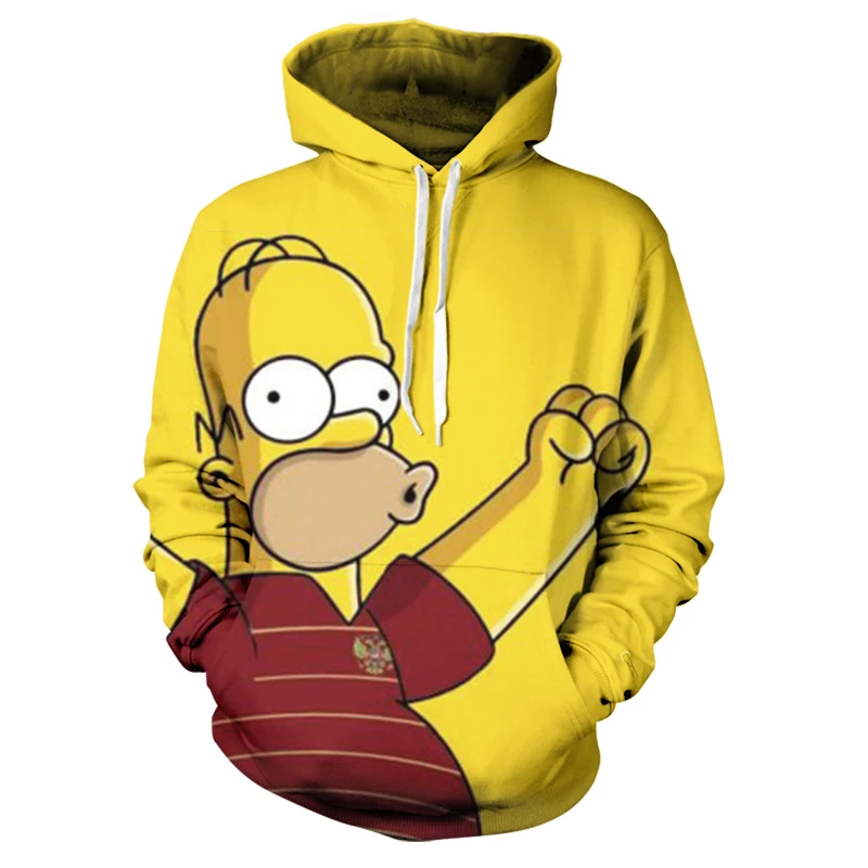 2020 Fashion Cartoon Character Simpson Series Pullover Sweatshirt Boys and Girls Spring and Autumn Hip Hop Hoodie Pullover
2020 Fashion Cartoon Character Simpson Series Pullover Sweatshirt Boys and Girls Spring and Autumn Hip Hop Hoodie Pullover