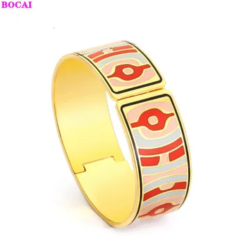 BOCAI Cloisonne women's Enamel Bracelet 2020 new fashion popular jewelry Cloisonne Enamel Bracelet for women
BOCAI Cloisonne women's Enamel Bracelet 2020 new fashion popular jewelry Cloisonne Enamel Bracelet for women