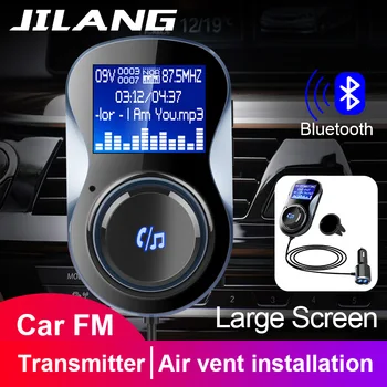 Jilang Car MP3 Player Audio Adaptor FM Transmitter Bluetooth Hands-free FM Modulator Stere Support TF for iPhone xs 8 7&Android
Jilang Car MP3 Player Audio Adaptor FM Transmitter Bluetooth Hands-free FM Modulator Stere Support TF for iPhone xs 8 7&Android