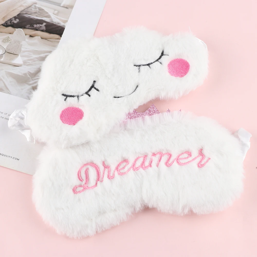 New Cartoon Soft Eye Masks Blindfold Super Soft Plush Cloud Cute Eyelashes Sleep Shade Eyepatch Sleeping Aid Relax Eye Patch Gif
New Cartoon Soft Eye Masks Blindfold Super Soft Plush Cloud Cute Eyelashes Sleep Shade Eyepatch Sleeping Aid Relax Eye Patch Gif