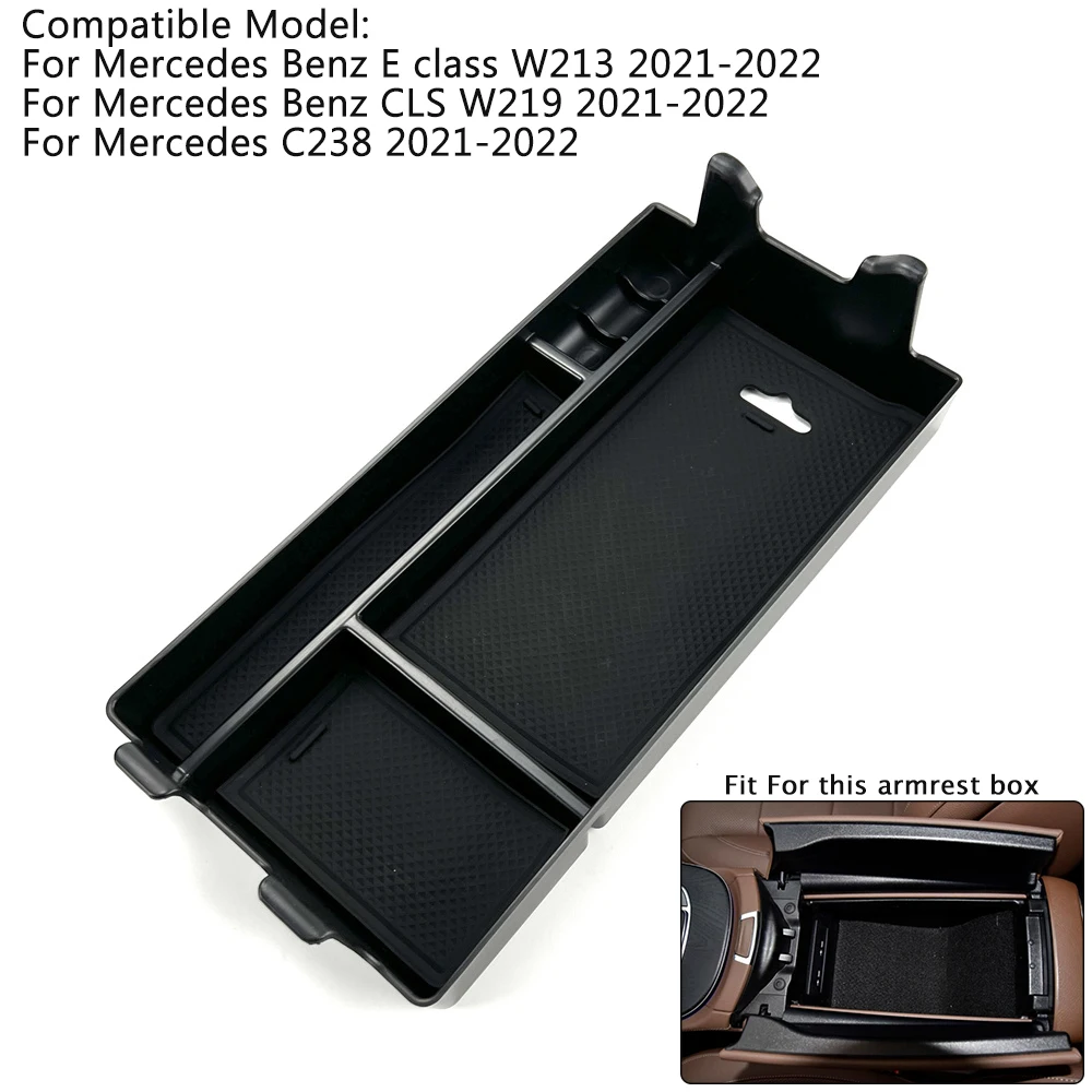 Car Styling Central Armrest Storage Box Phone Holder Glove trays Pallet For Benz E CLS Class | Автомобили и мотоциклы