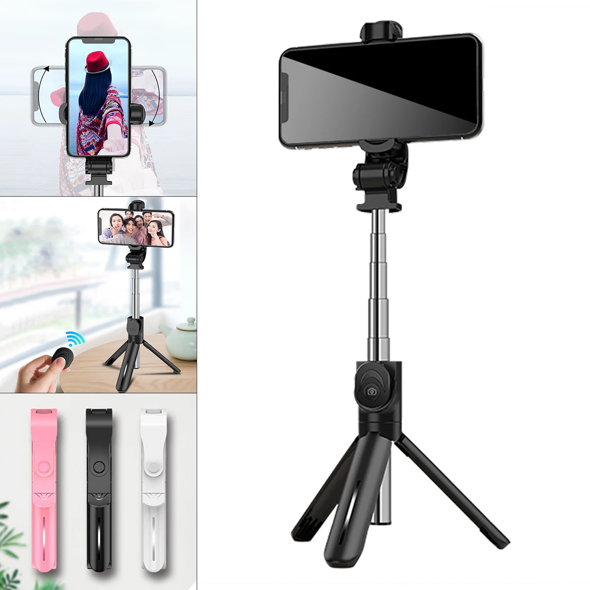 Portable XT15 Selfie Stick Remote Control Live Tripod Folding Selfie Stick Universal Smartphone for Live/Video/Photo
Portable XT15 Selfie Stick Remote Control Live Tripod Folding Selfie Stick Universal Smartphone for Live/Video/Photo
