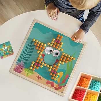 240pcs 3D Mushroom Nail Intelligent Puzzle Games With Wood Storage Box Mosaic Peg Board Jigsaw Puzzle Kids DIY Educational Toys
240pcs 3D Mushroom Nail Intelligent Puzzle Games With Wood Storage Box Mosaic Peg Board Jigsaw Puzzle Kids DIY Educational Toys