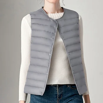 Winter Warm Vest Coat Women's Plus Size 3XL Sleeveless Jacket Female Slim Solid Waistcoat 2019 Autumn White Duck Down Vests
Winter Warm Vest Coat Women's Plus Size 3XL Sleeveless Jacket Female Slim Solid Waistcoat 2019 Autumn White Duck Down Vests