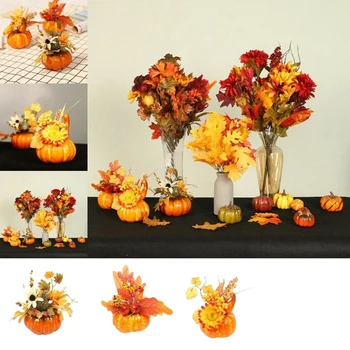 3Pcs Halloween Simulation Pumpkin Maple Leaf Artificial Plants Sunflower Autumn Home Décor
3Pcs Halloween Simulation Pumpkin Maple Leaf Artificial Plants Sunflower Autumn Home Décor