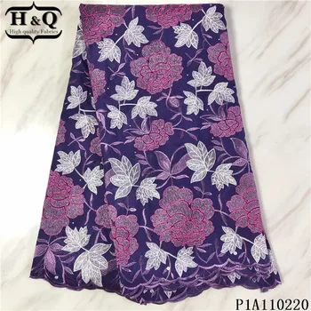 H&Q purple embroidery swiss lace fabric with stones and rhinestones 5 yards/pcs african dry laces 100% cotton fabrics for sewing
H&Q purple embroidery swiss lace fabric with stones and rhinestones 5 yards/pcs african dry laces 100% cotton fabrics for sewing