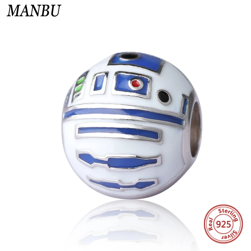 MANBU Wholesale 925 sterling silver bead fit pandora charms metal robot beads for jewelry making women accessories
MANBU Wholesale 925 sterling silver bead fit pandora charms metal robot beads for jewelry making women accessories