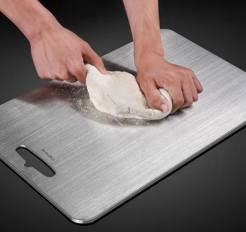 304 Stainless Steel Antibacterial Chopping Board Kitchen Accessories Anti-mildew Cutting Boards Fruit Vegetable Meat Tools LF430
304 Stainless Steel Antibacterial Chopping Board Kitchen Accessories Anti-mildew Cutting Boards Fruit Vegetable Meat Tools LF430