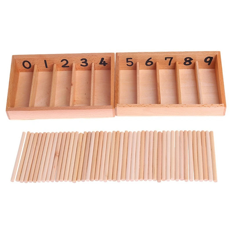 Wooden Spindle Box 45 Spindles Mathematics Counting Educational Toy Help Understand the Concepts of Basic Arithmetic
Wooden Spindle Box 45 Spindles Mathematics Counting Educational Toy Help Understand the Concepts of Basic Arithmetic