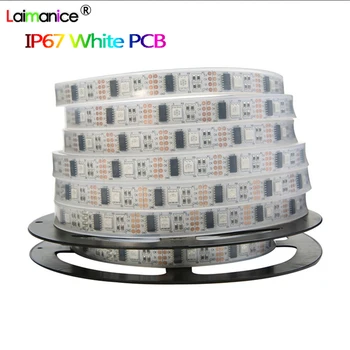 DC5V addressable ws2801 led strip flexible tape Arduino development ambilight TV 32leds/m SMD5050 RGB magic dream color 5m/roll
DC5V addressable ws2801 led strip flexible tape Arduino development ambilight TV 32leds/m SMD5050 RGB magic dream color 5m/roll