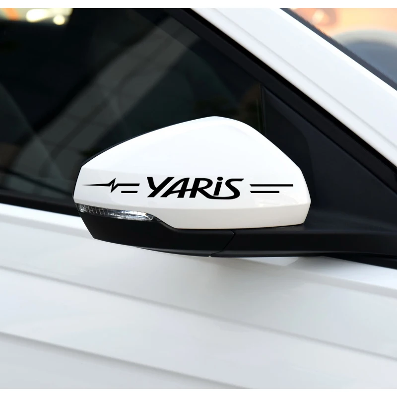 Декоративные наклейки на дверные ручки зеркало заднего вида для Toyota yaris 2007 2008 2017