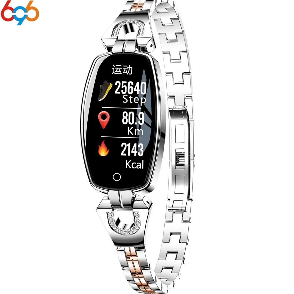696 женские Смарт-часы с браслетом часы монитором сердечного ритма калории