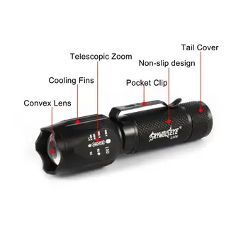 8000 LM Zoomable T6 LED Flashlight 3 Modes 14500 AA Focus Light Pouch Charger Clip
8000 LM Zoomable T6 LED Flashlight 3 Modes 14500 AA Focus Light Pouch Charger Clip