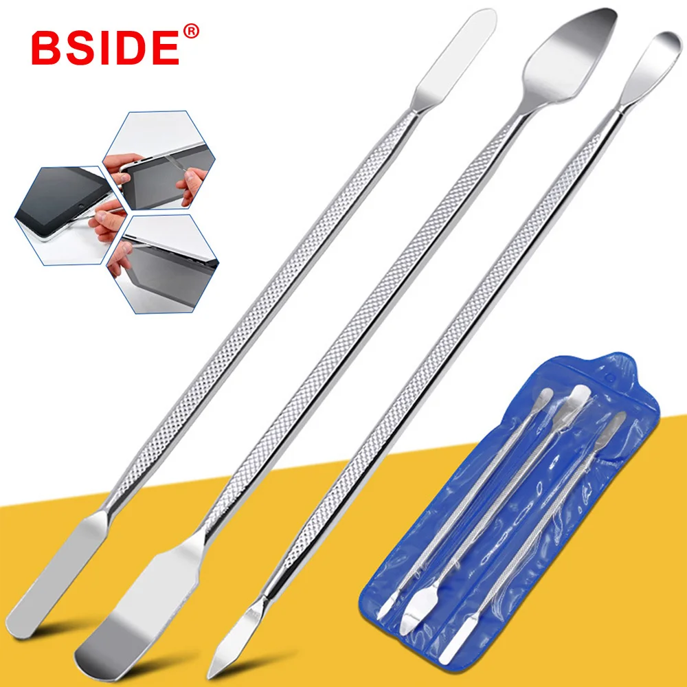 3PCS/Set BSIDE Repair Opening Pry Hand Tool Kit Blade Phone Tablet PC Metal Spudger Disassemble Tools For iPhone/iPad/Tablet
3PCS/Set BSIDE Repair Opening Pry Hand Tool Kit Blade Phone Tablet PC Metal Spudger Disassemble Tools For iPhone/iPad/Tablet