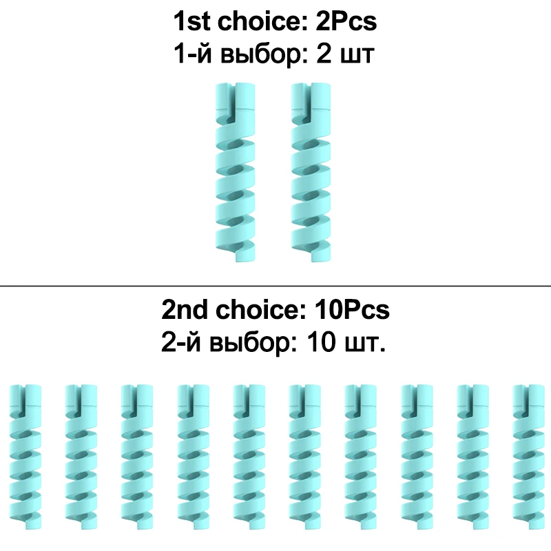2 10 шт. защитное устройство для заряжающего кабеля телефонов кабель держатель