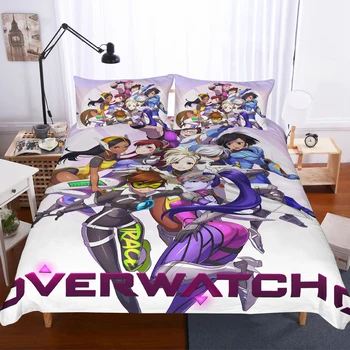High Quality 3D Overwatch Duvet Cover with Pillow Cover Bedding Set Colorful Game Series Bed Set Kids and Adults Bedroom Decor
High Quality 3D Overwatch Duvet Cover with Pillow Cover Bedding Set Colorful Game Series Bed Set Kids and Adults Bedroom Decor