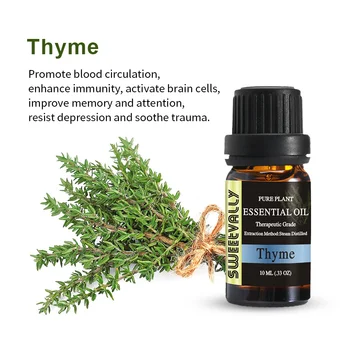 Brand Sweetvally Thyme Essential oils good for Skin Essential oil Effects for headaches Rose Lavender essential oils
Brand Sweetvally Thyme Essential oils good for Skin Essential oil Effects for headaches Rose Lavender essential oils