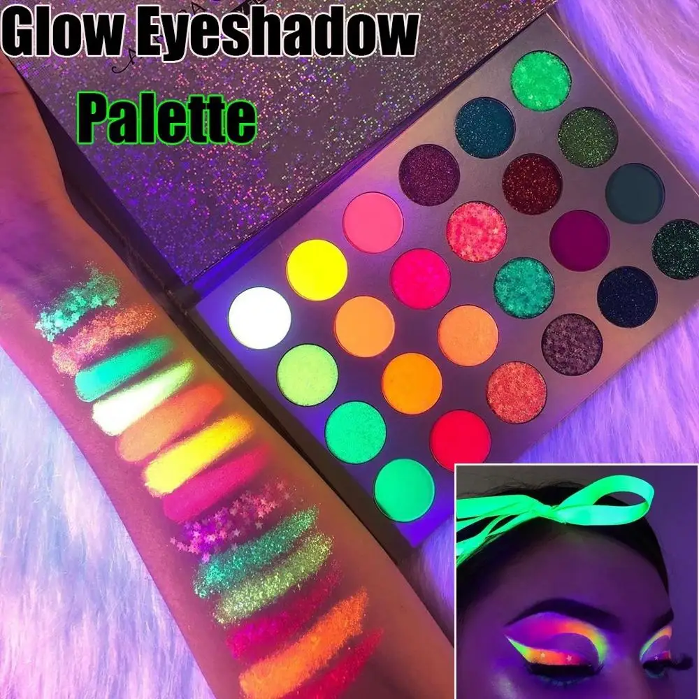 24 Colors Luminous Neon Pearl Glitter Metallic Eyeshadow Palette Cosmetic Makeup Eye Shadow Clubing Party Colorful Eye shadow
24 Colors Luminous Neon Pearl Glitter Metallic Eyeshadow Palette Cosmetic Makeup Eye Shadow Clubing Party Colorful Eye shadow
