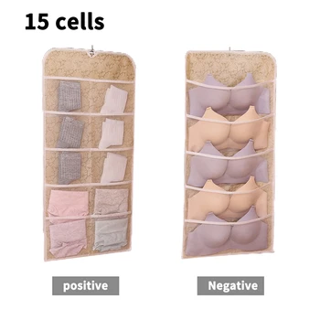 15 Pockets Underwear Organizer Mesh Hanging Storage Bag Bra Sock Wardrobe Hanger Underwear Storage Bag, Hanging Storage Bag
15 Pockets Underwear Organizer Mesh Hanging Storage Bag Bra Sock Wardrobe Hanger Underwear Storage Bag, Hanging Storage Bag