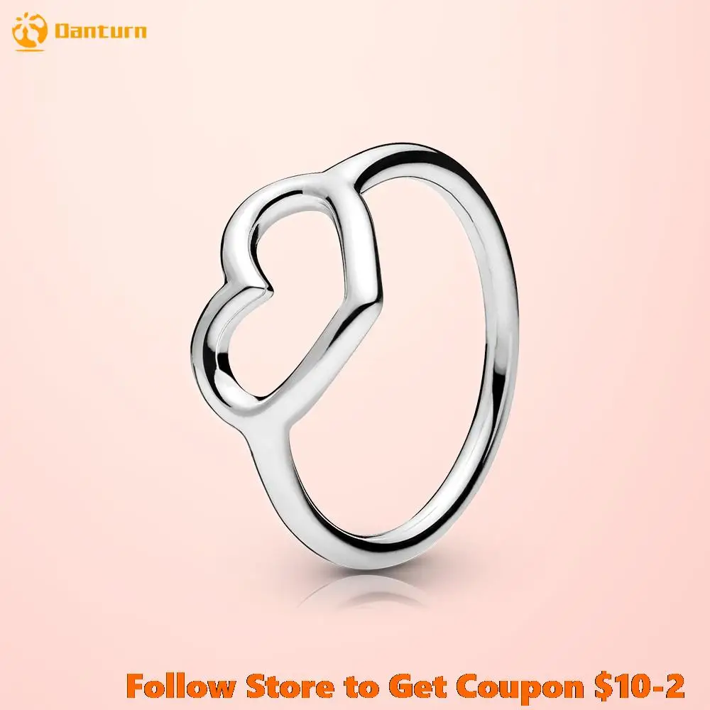 Danturn New 925 Sterling Silver Ring Polished Open Heart Ring Original 925 Silver European Ring Women DIY Jewelry Making Gift
Danturn New 925 Sterling Silver Ring Polished Open Heart Ring Original 925 Silver European Ring Women DIY Jewelry Making Gift
