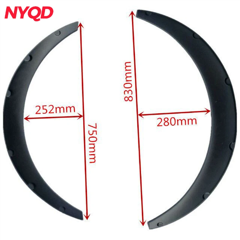 High quality Universal 4 Pcs Car Fender Flares Arch Wheel Eyebrow Protector/mudguards
High quality Universal 4 Pcs Car Fender Flares Arch Wheel Eyebrow Protector/mudguards