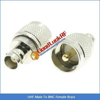 

BNC Q9 To UHF PL259 SO239 Cable Connector Socket BNC Female to UHF Male Jack Nickel Plated Brass Straight Coaxial RF Adapters