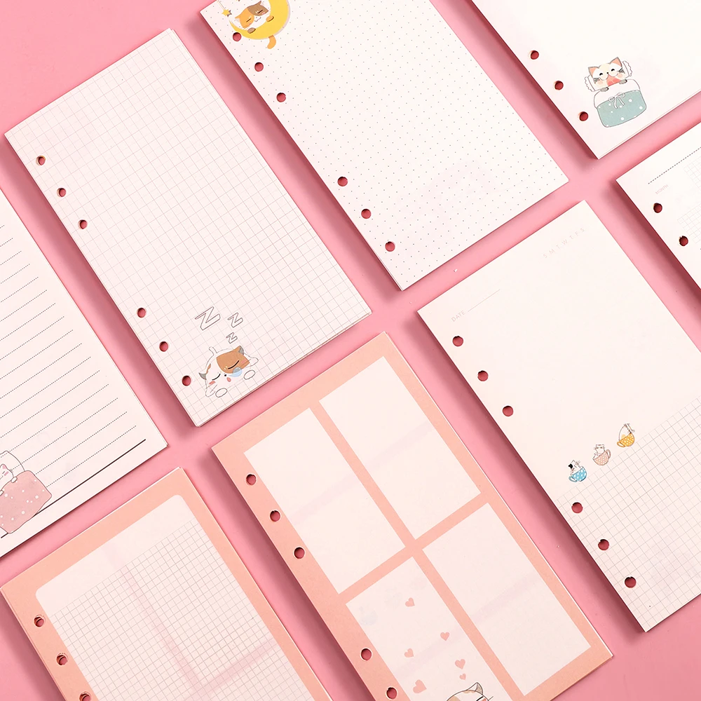 A5A6 Cute Cartoon Loose Leaf Notebook Refill Spiral Binder Inner Page Diary Weekly Planner To Do List Line Dot Grid Inside Paper
A5A6 Cute Cartoon Loose Leaf Notebook Refill Spiral Binder Inner Page Diary Weekly Planner To Do List Line Dot Grid Inside Paper