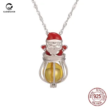 European and American accessories Christmas Necklace S925 Sterling Silver Cage pendant Gifts for christmas day 651
European and American accessories Christmas Necklace S925 Sterling Silver Cage pendant Gifts for christmas day 651