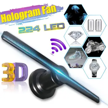 AC Plug-in Wifi 3D Hologram Projector Light Advertising Logo Display LED Fan Holographic Imaging Lamp 3D Remote Hologram Player
AC Plug-in Wifi 3D Hologram Projector Light Advertising Logo Display LED Fan Holographic Imaging Lamp 3D Remote Hologram Player