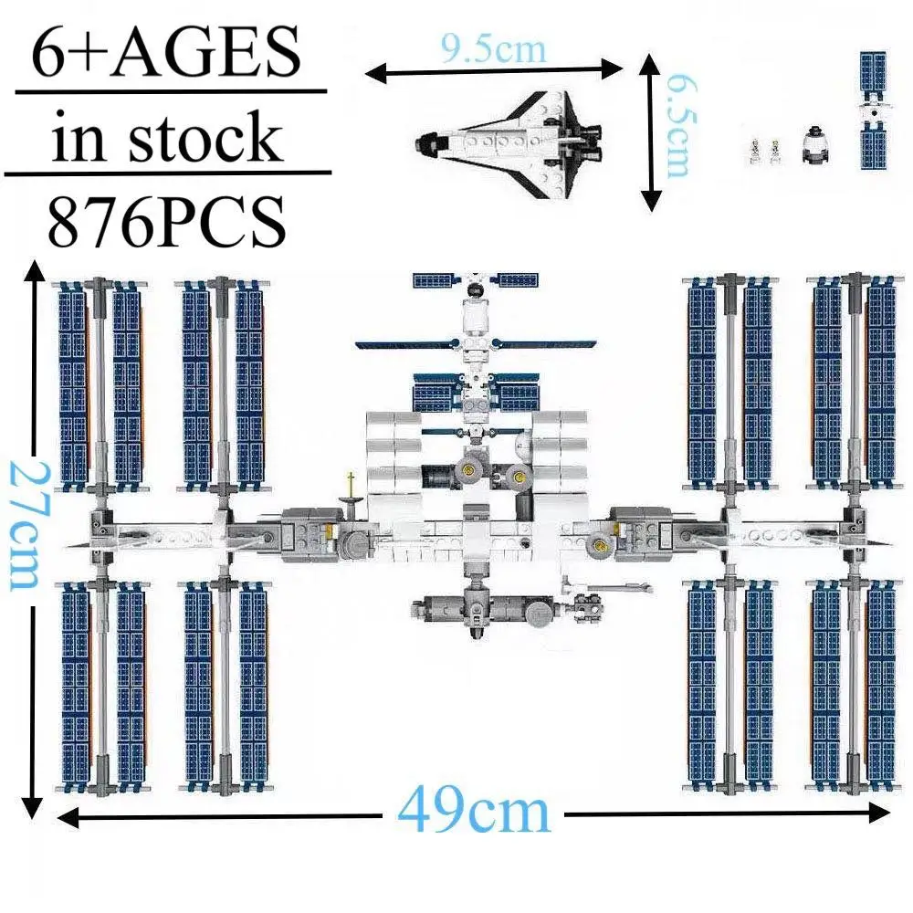 New creative creator International Space Station building block set brick classic model children astronaut toy puzzle gift
New creative creator International Space Station building block set brick classic model children astronaut toy puzzle gift