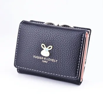 WISECOL Lady Short Wallet Sweet Girl Minimalist Mini Student Rabbit Card Pack Multi-Function Coin Photo Storage Student Wallet
WISECOL Lady Short Wallet Sweet Girl Minimalist Mini Student Rabbit Card Pack Multi-Function Coin Photo Storage Student Wallet